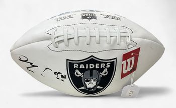 Raiders Derek Carr Autographed NFL Wilson Football