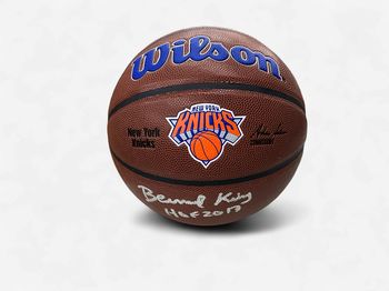 Autographed Bernard King NY Kicks Wilson Basketball