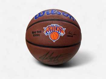 Autographed John Starks PSA COA NY Kicks Wilson Basketball