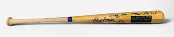 The Sporting News “Players of the Decades” Pete Rose & Willie Mays JSA COA Autographed Rawlings Baseball Bat