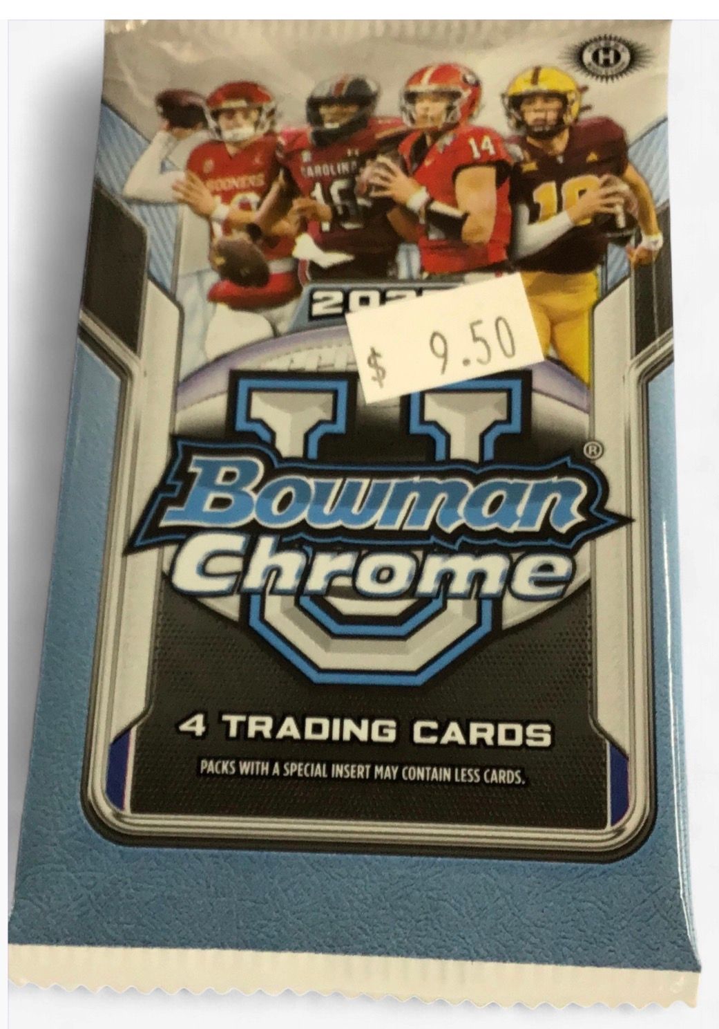 2025 Bowman chrome U single 4 card pack