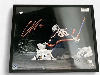 Ilya Sorokin Autographed 21 x 17 Framed Fanatics COA Photo