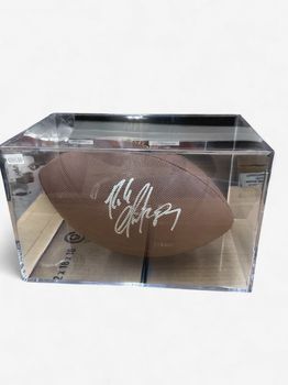 Rob Gronkowski signed authenticated Wilson, leather football