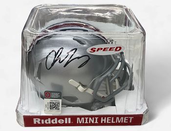 Ohio State Chase Young  Autographed  Riddell  Fanatics COA Mini Helmet