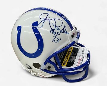 Indianapolis Colts Jim Parker JSA COA Autographed Riddell Mini Helmet