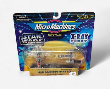 Star Wars Micro Machines X-Ray Fleet Boba Fett’s Slave I Y-Wing Starfighter Collection IV