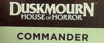 Magic the gathering Duskmourn house of horror commander deck (variant)