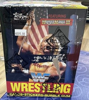 1987 WWF Wrestling Stars Wrestlemania III Wax packsl