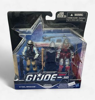 GI Joe 50th Anniversary Steel Brigade & Iron Grenadier Figures