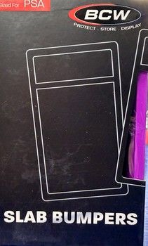 BCW PSA Slab Bumpers 6 pack Purple