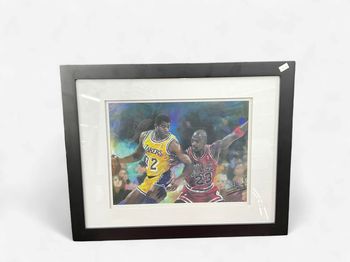Magic Johnson Michael Johnson Basketball Print