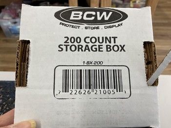 BCW 200 Count Storage Box
