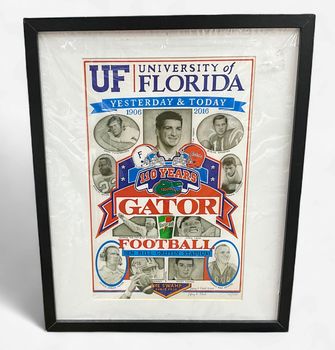110 Years Gators Football Pencil Print by Jeffrey Eckert