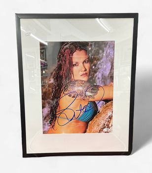 Lita Autographed 17 x 21 Framed Color Photo