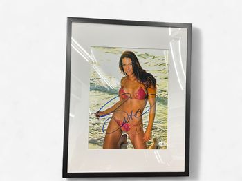 Lita Autographed 17 x 21 Framed JSA COA photo