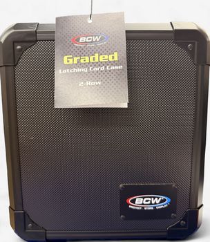 Graded Latching Card Case 2-Row Black