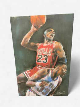 Michael Jordan Haiyan Canvas Print 24 x 36