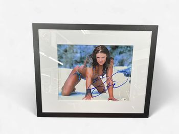Lita Autographed 17 x 21 Framed  JSA COA Photo