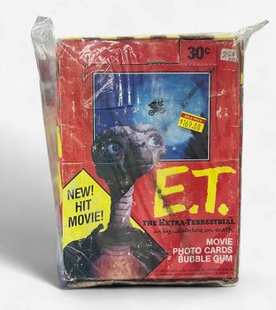 Topps E.T. 1982 Movie Photo Cards Bubble Gum Wax Box