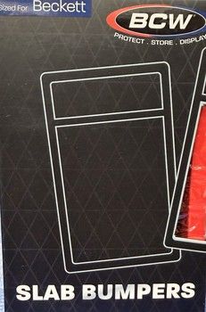 BCW Beckett Slab Bumpers 6 pack Red