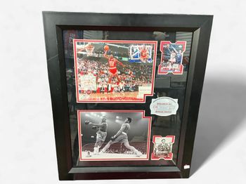 Muhammad Ali/Michael Jordan Framed Photos with COA