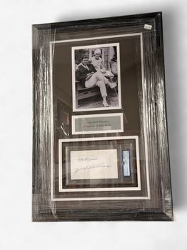 Best Wishes Julia Ruth Stevens Daughter of Babe Ruth Photo and note PSA COA