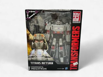 Transformers Titans Return Voyager Class Doomshot & Megatron
