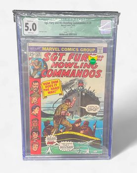 Sgt. Fury and His Howling Commandos #128 CGC Qualified Grade 5.0