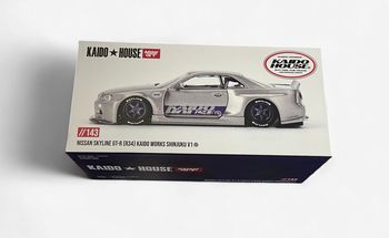 Kaido House Mini GT //143 Nissan Skyline GT-R (R34) Kaido Works Shinjuku V1