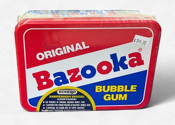 1992 Bazooka Quadracard ‘53 Topps Archives Basesball Anniversary Sealed Tin