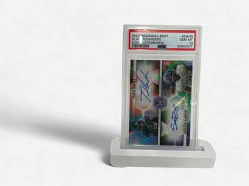 2023 Bowman U Best Hunter/Sanders Dual Autos PSA 10 GEM MT Card