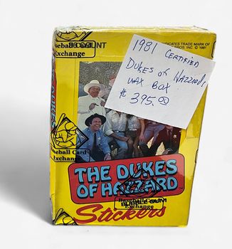 1981 Donruss Duke of Hazard Wax Box w/ COA
