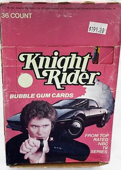 1982 Knight Rider Bubble Gum Cards Wax Box