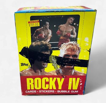1985 Topps Rocky IV  The Movie Photo Card Wax Box
