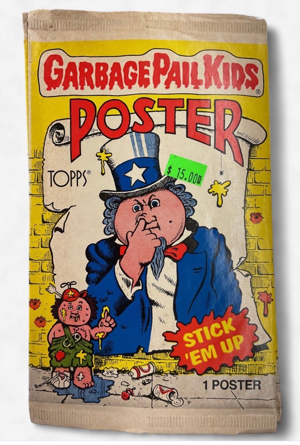 1986 Topps Garbage Pail Kids Sealed Poster 1986 Topps Garbage Pail Kids Sealed Poster
