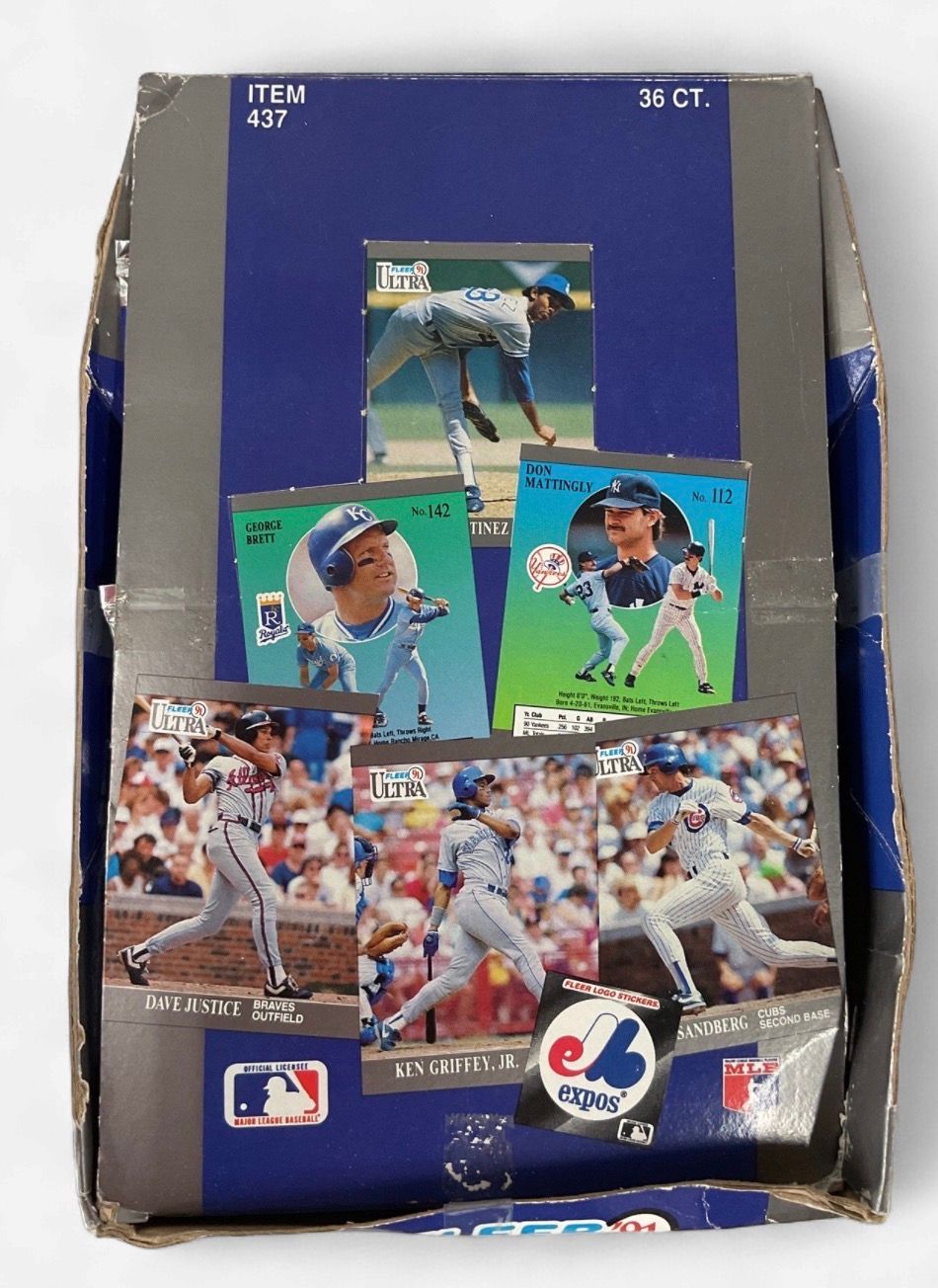1991 Fleer Ultra Baseball MLB Vintage Trading Card Box 36  Factory Sealed Packs