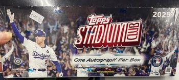 2025 Topps Stadium Club Sealed Box