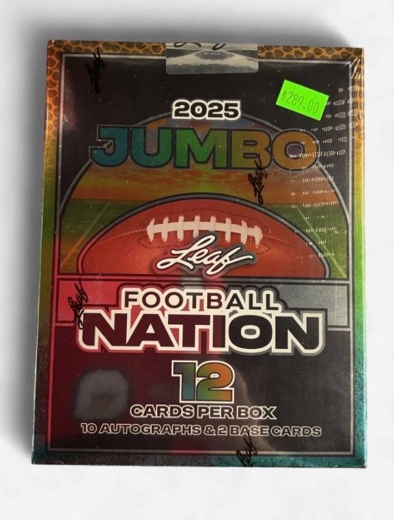 2025 Jumbo Leaf Football Nation Card Box