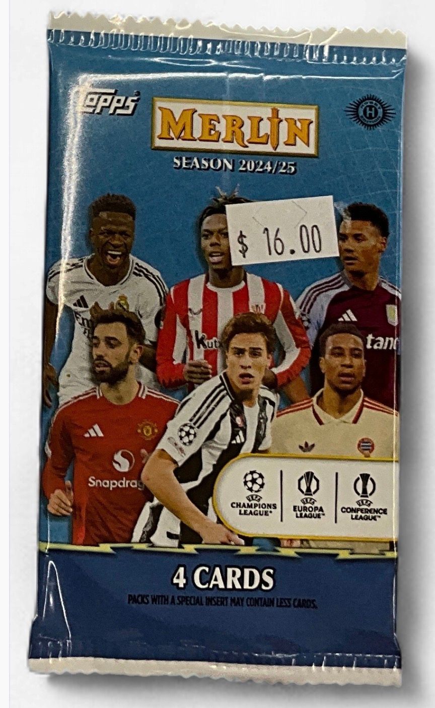 24/25  Topps Merlin  soccer hobby pack