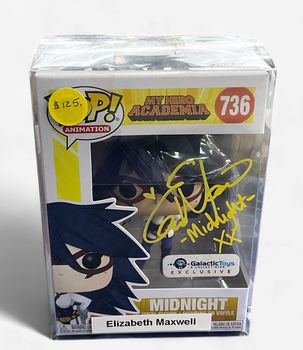 Funko Pop! My Hero Academia Elizabeth Maxwell Autographed Midnight # 736 JSA COA