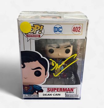 Funko Pop! Heroes DC Dean Cain Autographed  Superman # 402 w/ COA