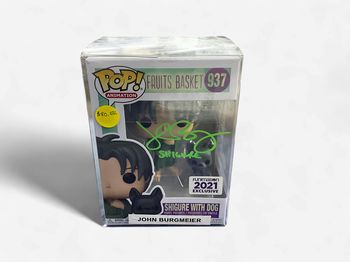 Funko Pop! Animation Fruit Basket John Burgmeier Autographed Shigure with Dog # 937 JSA COA