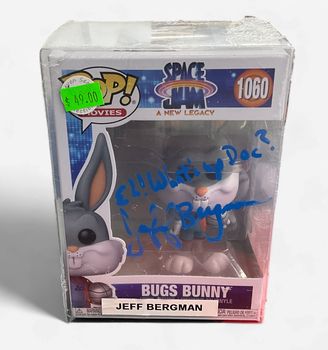 Funko Pop! Movies Space Jam A New Legacy Jeff Berman Autographed Bugs Bunny # 1060 PSA COA