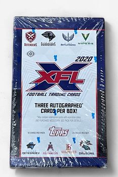 2020 Topps XFL Football Hobby Box