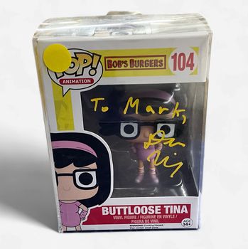 Funko Pop! Animation Bob’s Burgers Autographed Buttloose Tina # 104 JSA COA