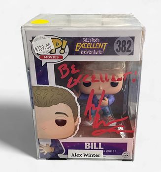 Funko Pop! Movies Bill & Ted’s Excellent Adventure Alex Winter Autographed Bill # 382 JSA COA