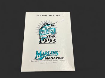 Florida Marlins Inaugural Year 1993 Marlins Magazine