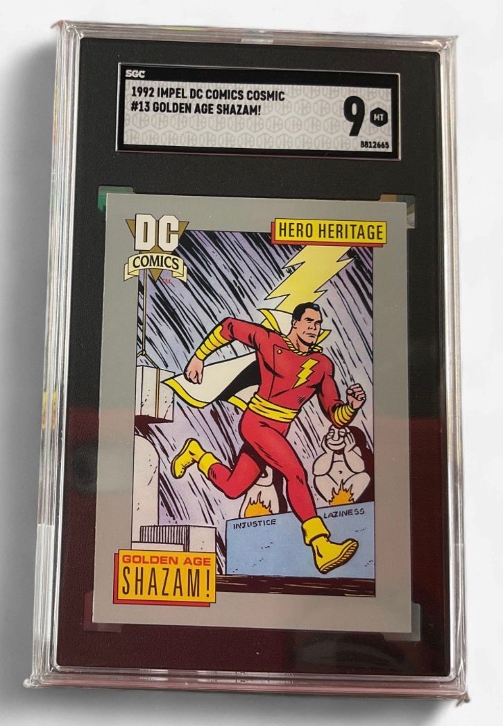 1992 Impel DC Comics Cosmic #13 Golden Age Shazam SGC 9 Graded