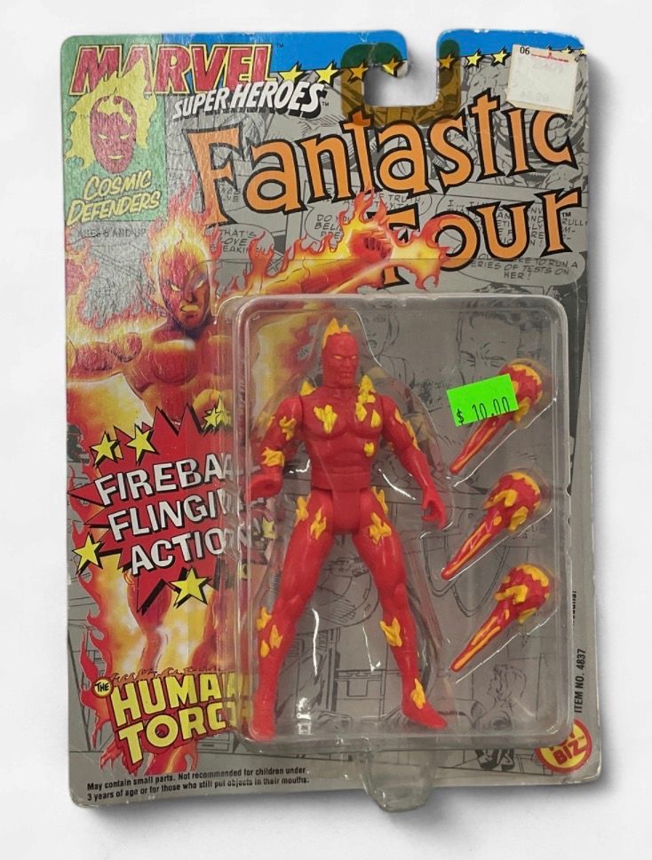 1992 Marvel Super Heroes Fantastic Four Human Torch Action Figure