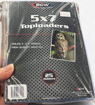 5 x 7 Top Loaders